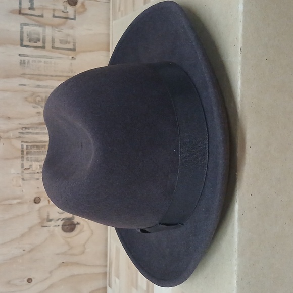 New York Hat Co. Vintage Dark Brown Wool Fedora Hat Size Large